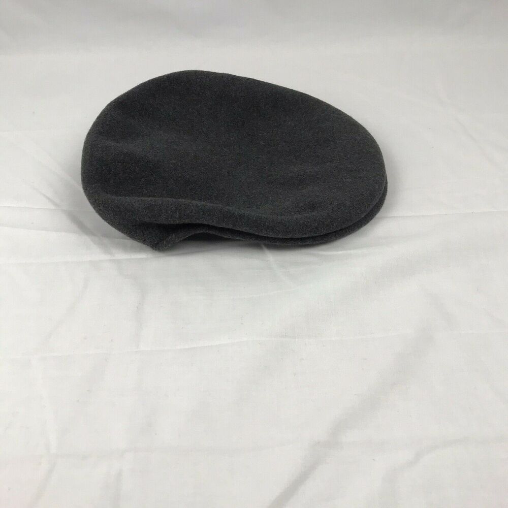 Kangol Gray 504‎ 100% Wool Flat Cap Hat L